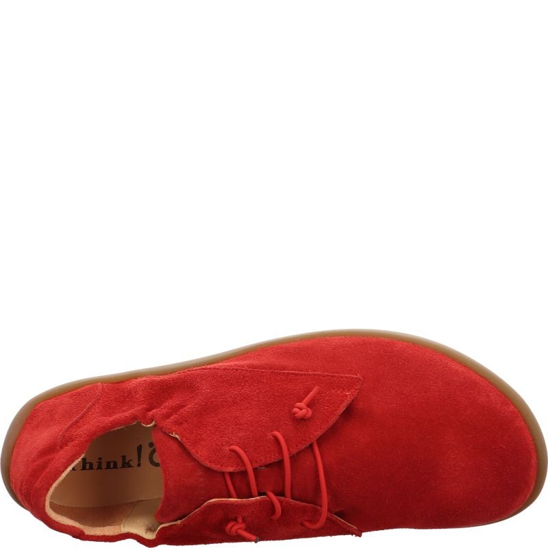 Think HAPPAT Sneakers low - Material: Leather in Red