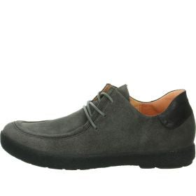 Think GEOAG Men Lace up shoe - Material: Leather in Grey
