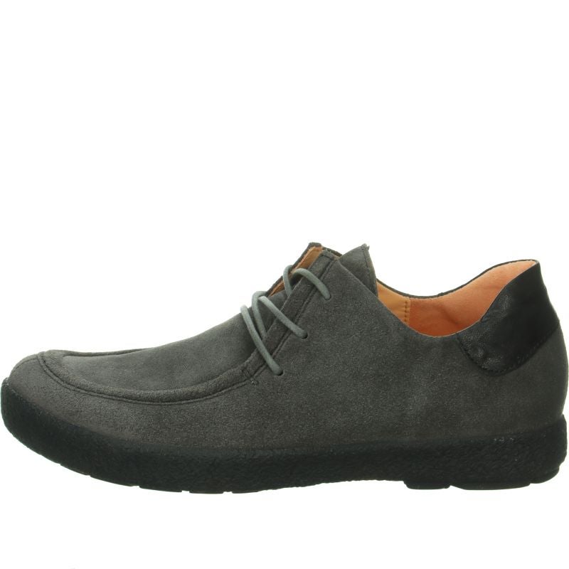 Think GEOAG Men Lace up shoe - Material: Leather in Grey
