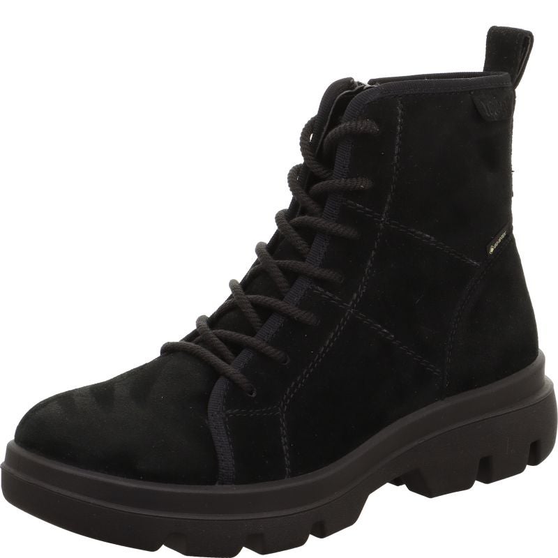 Legero ANGELINA Damen Schnürboots - Material: Leder in Schwarz