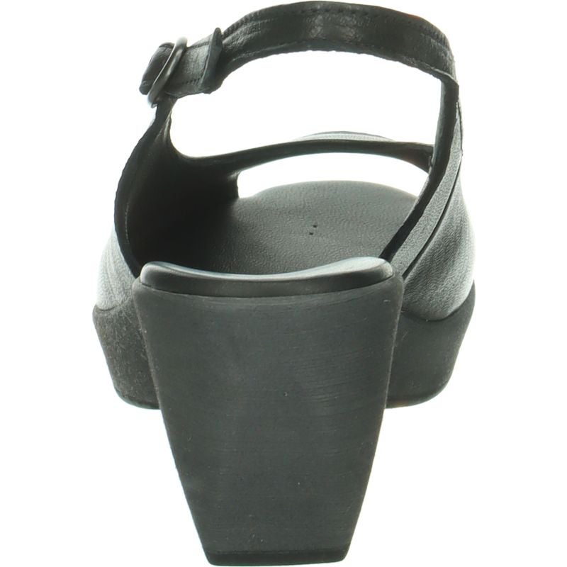 Think! ZEPPA Damen Sandalette - Material: Leder in Schwarz