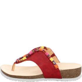 Think! JULIA Damen Pantolette - Material: Leder in Rot