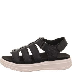 Legero SUNWALKER Damen Plateau-Sandale - Material: Leder in Schwarz