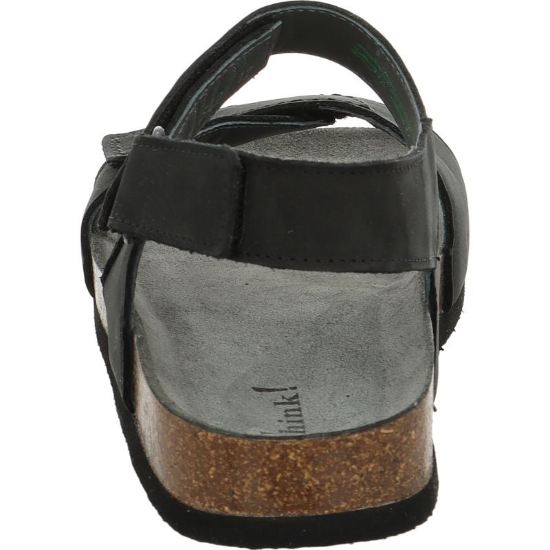 Think WOLFI Men Sandal - Material: Leather in Black