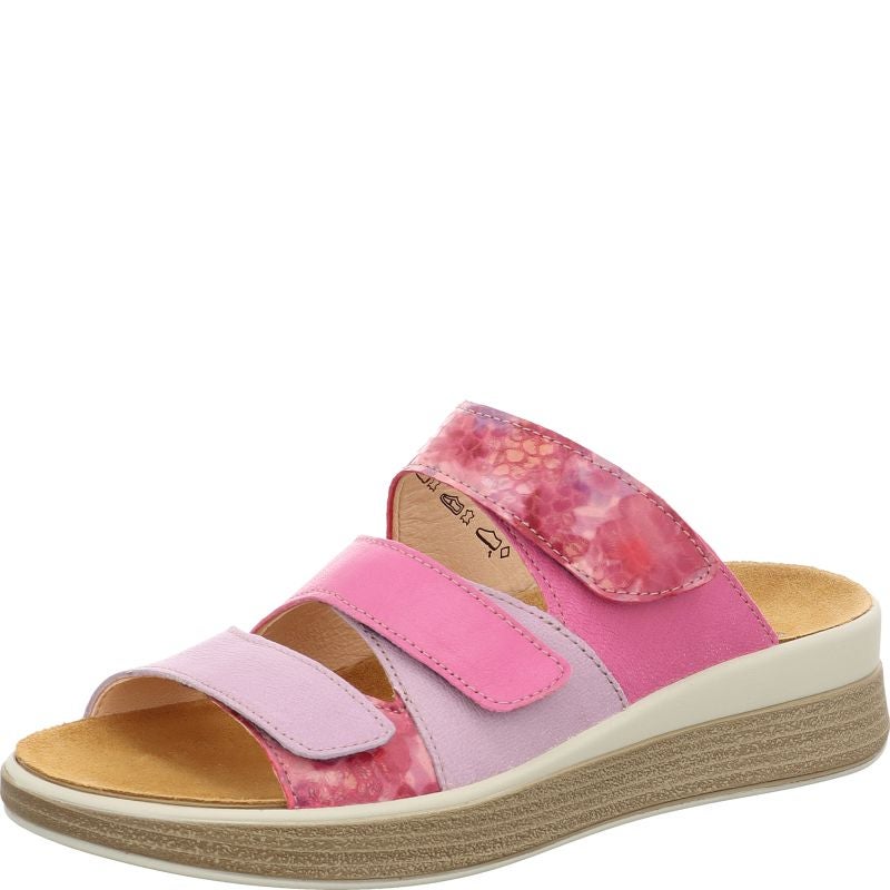 Think! MEGGIE Damen Pantolette - Material: Leder in Rosa