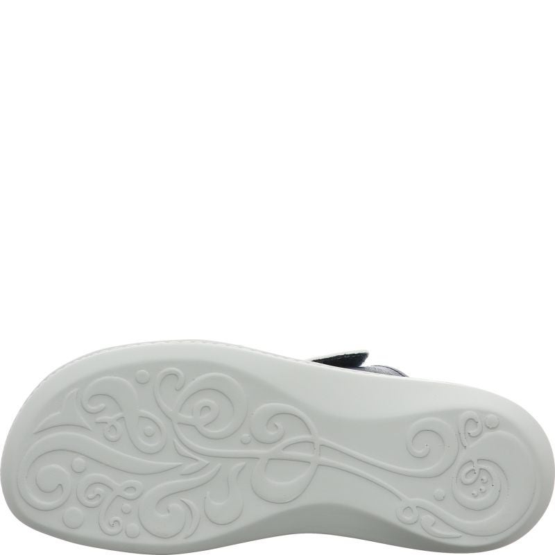 Think! CAMILLA Damen Pantolette - Material: Leder in Blau