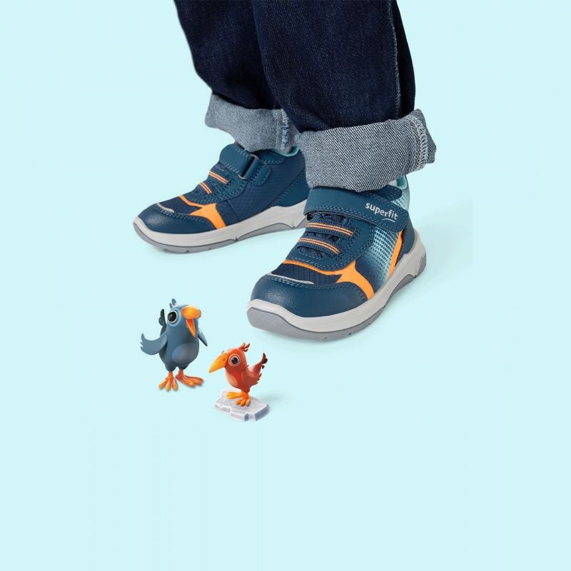 Superfit COOPER Unisex | Jungen Sneaker high - Material: Textil/Sonstiges Material in Blau