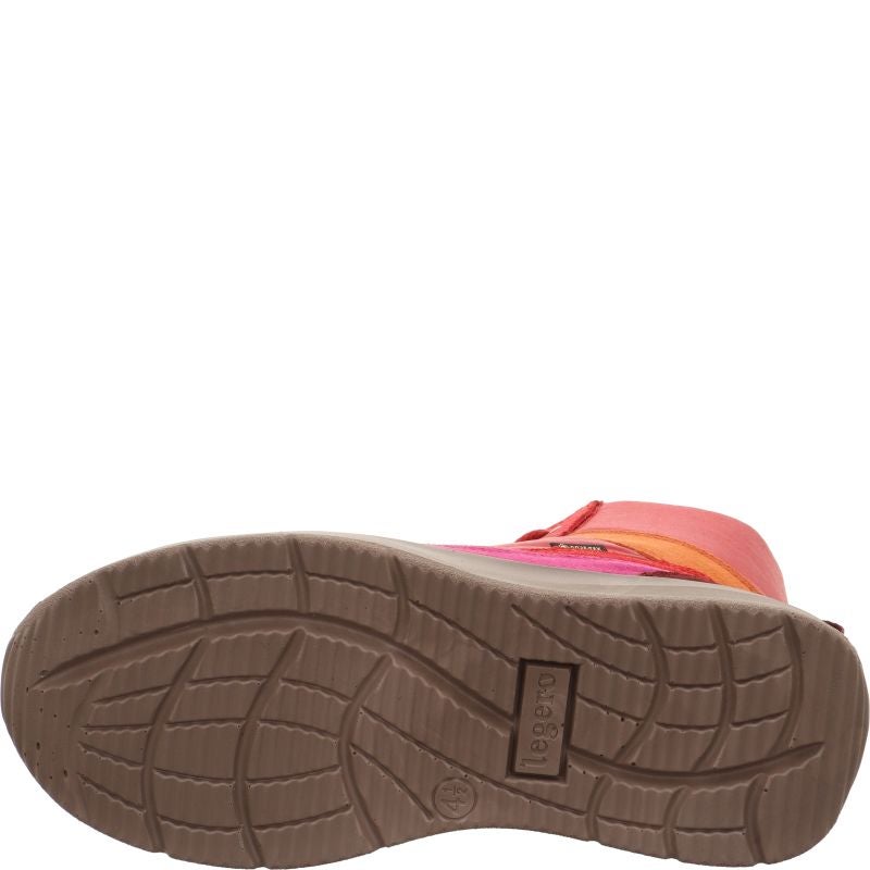 Legero SPRINTER Damen Sneaker high - Material: Leder/Textil in Rot