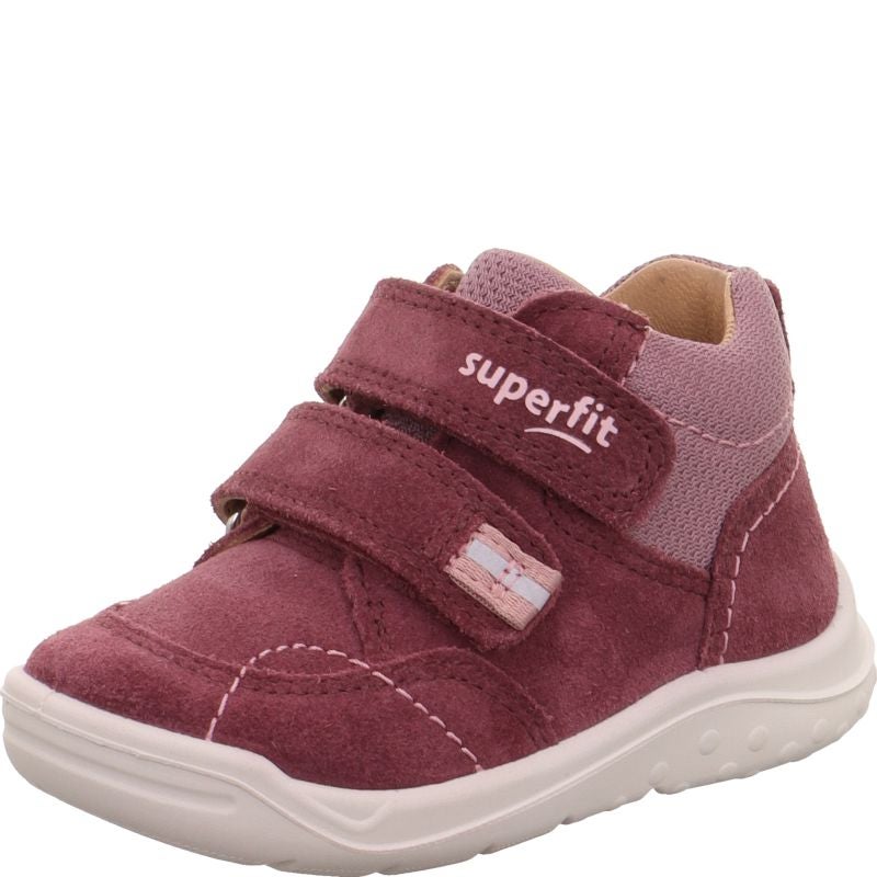 Superfit WHALEY Sneakers high - Material: Leather/Textil in Red