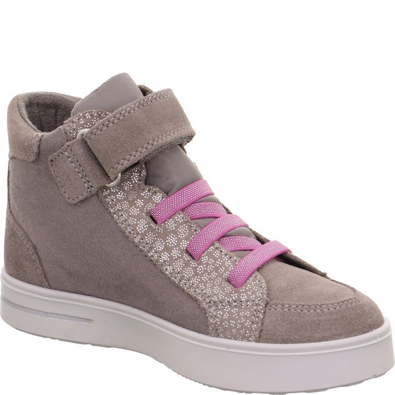 Superfit STELLA Sneaker high - Material: Leder/Textil in Grau