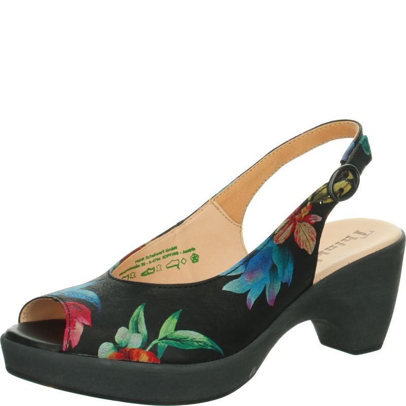 Think ZEPPA Woman Sandal - Material: Leather in Multi Colour