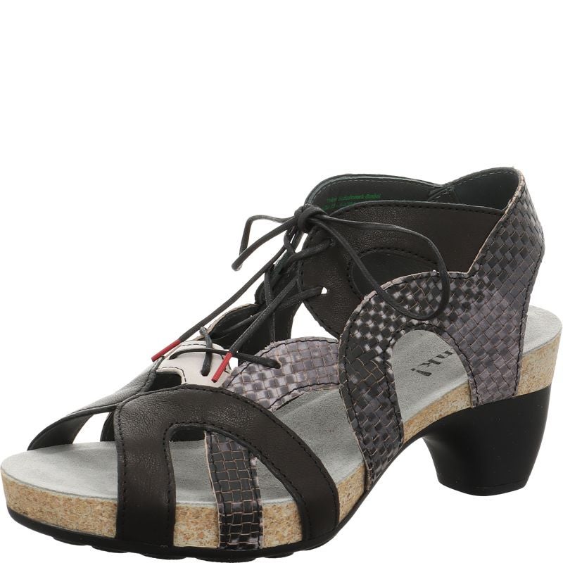 Think TRAUDI Woman Sandal - Material: Leather in Black