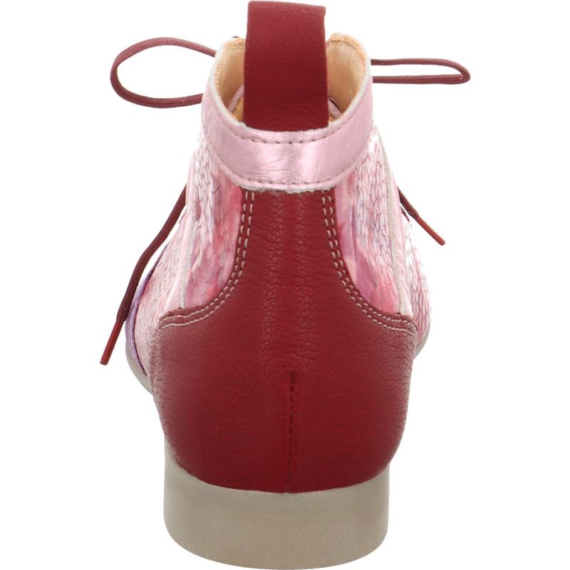 Think! GUAD2 Damen Ankle Boots - Material: Leder in Rosa