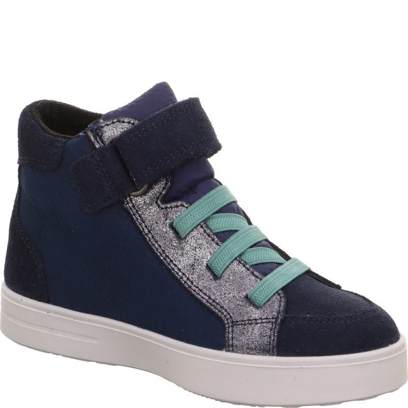 Superfit STELLA Girls Sneakers high - Material: Leder/Sonstiges Material/Texti in Blue