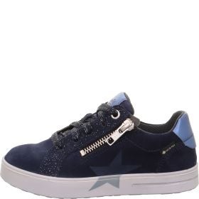 Superfit STELLA Mädchen Sneaker low - Material: Leder/Textil in Blau