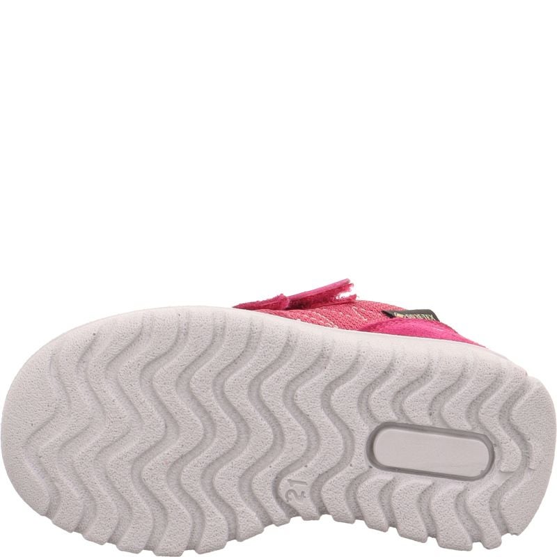 Superfit SPORT7 MINI Mädchen Sneaker low - Material: Leder/Sonstiges Material/Textil in Rot