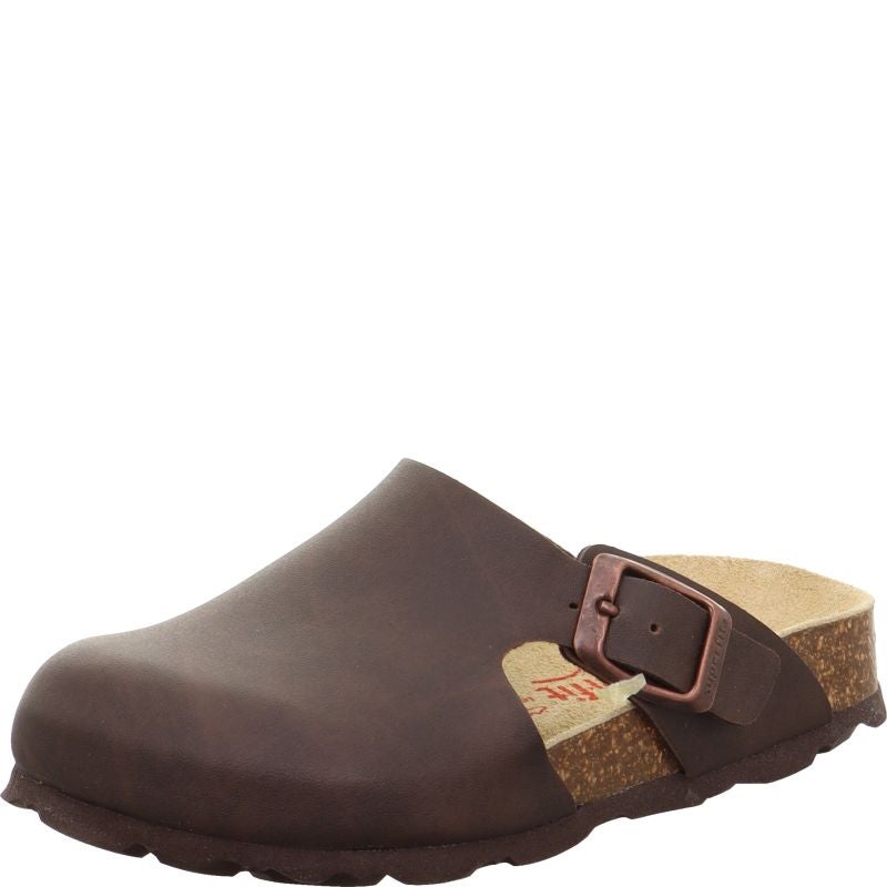 Superfit FUSSBETTPANTOFFEL Unisex, Boys Clog - Material: Sonstiges Material in Brown