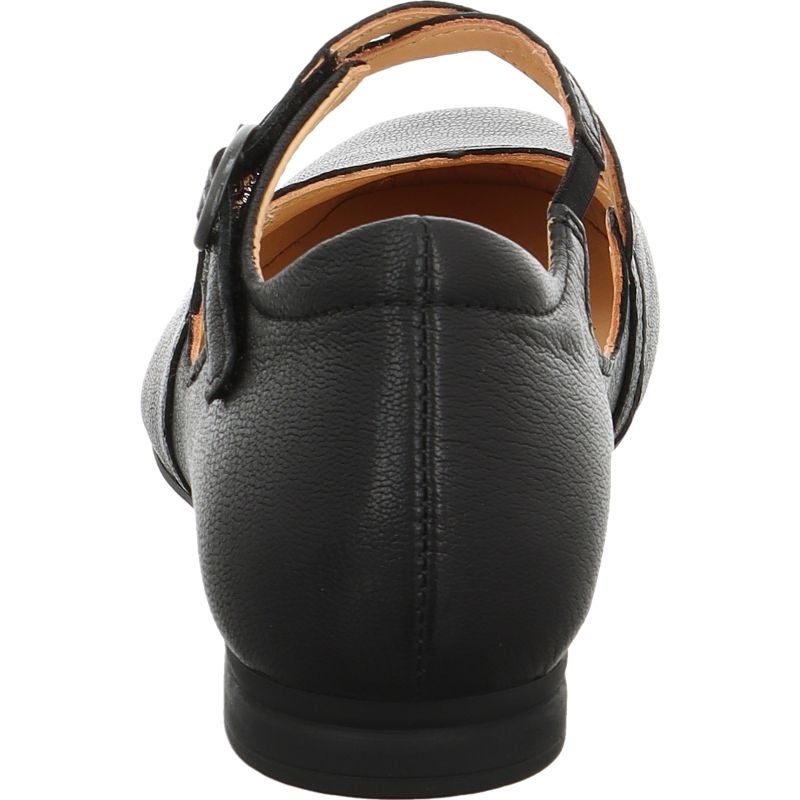 Think! GAUDI Damen Ballerina - Material: Leder in Schwarz