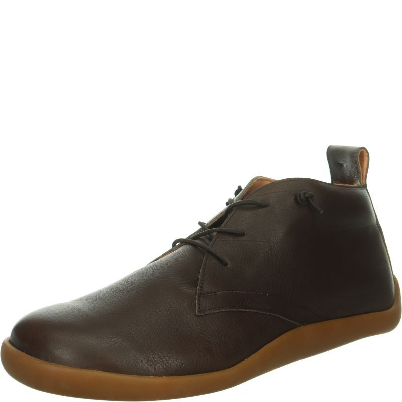 Think HAPPAT Sneakers high - Material: Leather in Brown