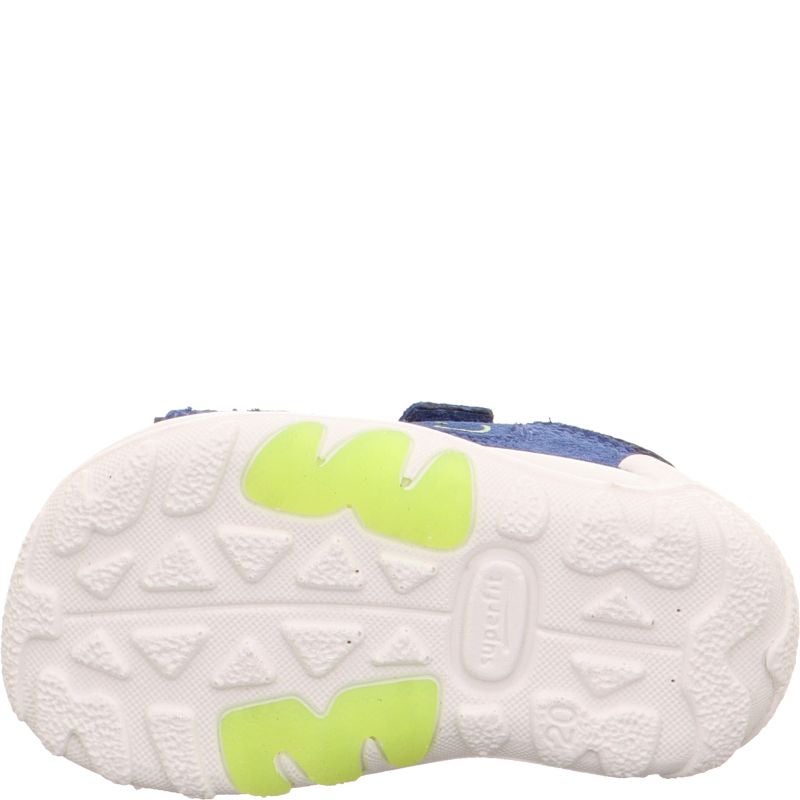 superfit FLOW Jungen Sandale - Material: Leder/Textil in Blau