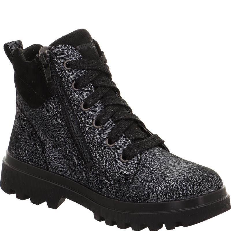 Superfit ABBY NOVA Mädchen Boots - Material: Leder/Textil in Schwarz