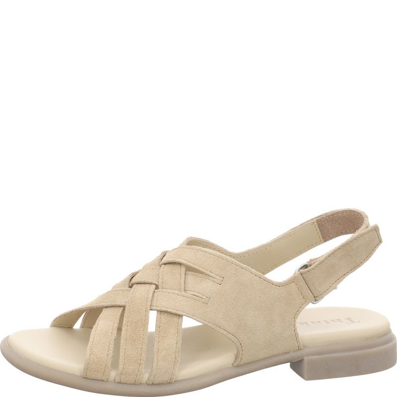 Think KAMAA Strap sandal - Material: Leather in Beige