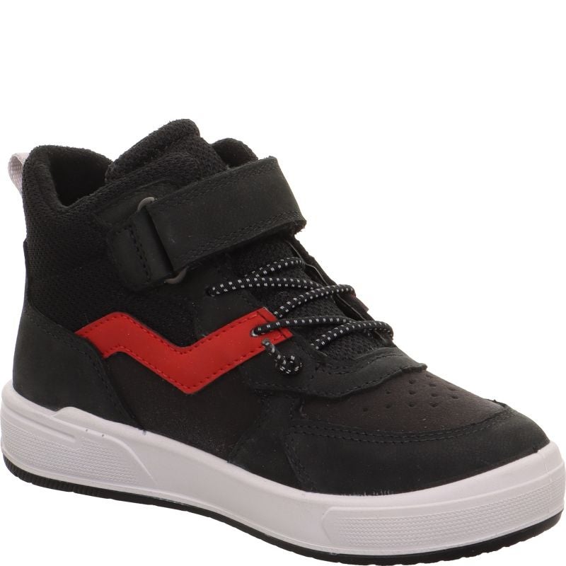 Superfit MAVERICK Boys Sneakers high - Material: Leder/Sonstiges Material/Texti in Black
