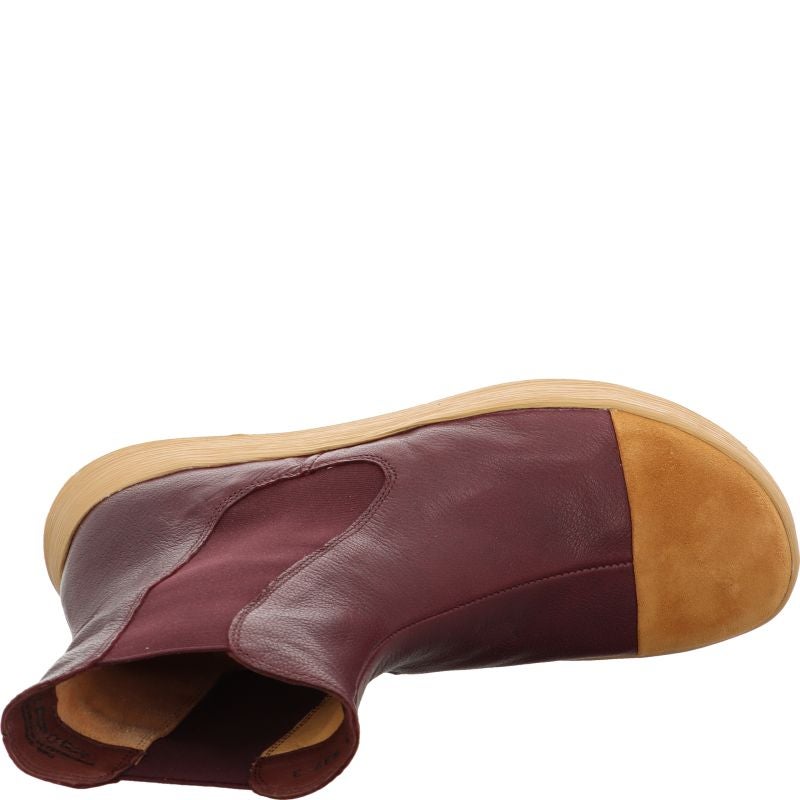 Think COMODA Woman Cheslea boot - Material: Leather in Red