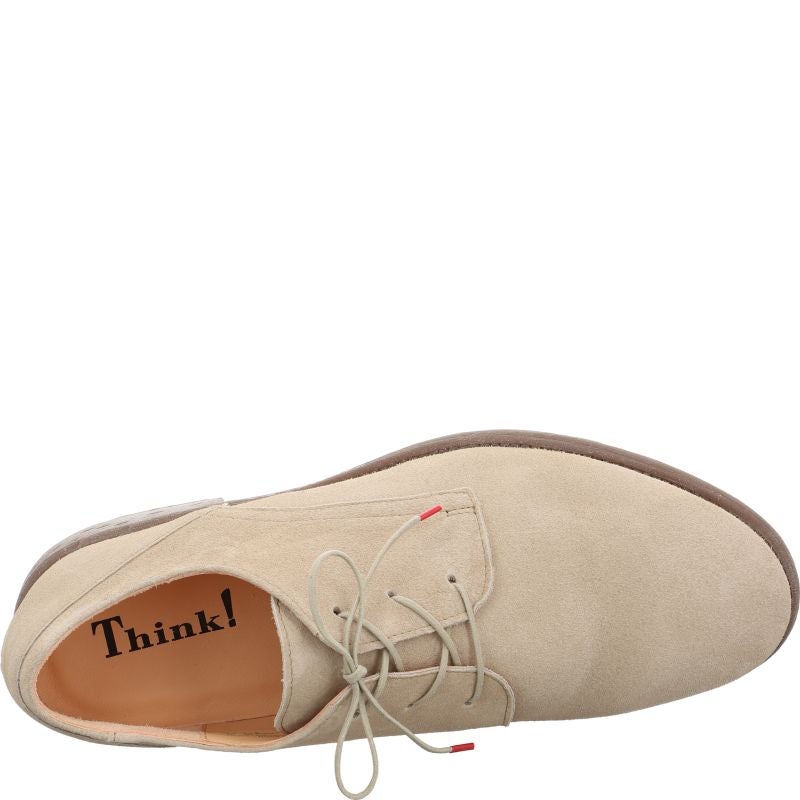 Think CIVITA Men Lace up shoe - Material: Leather in Beige