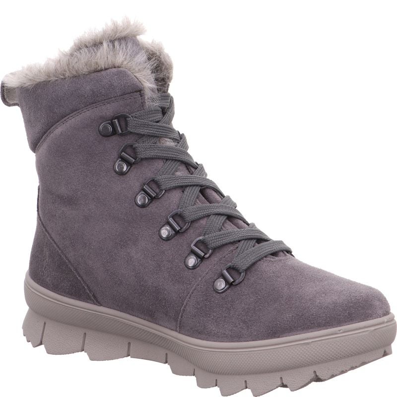 legero NOVARA Damen Schnürboots - Material: Leder in Grau