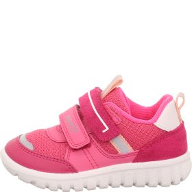 Superfit SPORT7 MINI Mädchen Sneaker low - Material: Leder/Sonstiges Material/Textil in Pink