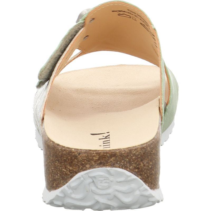 Think MIZZI DAMEN Mules - Material: Leather in Multicolored