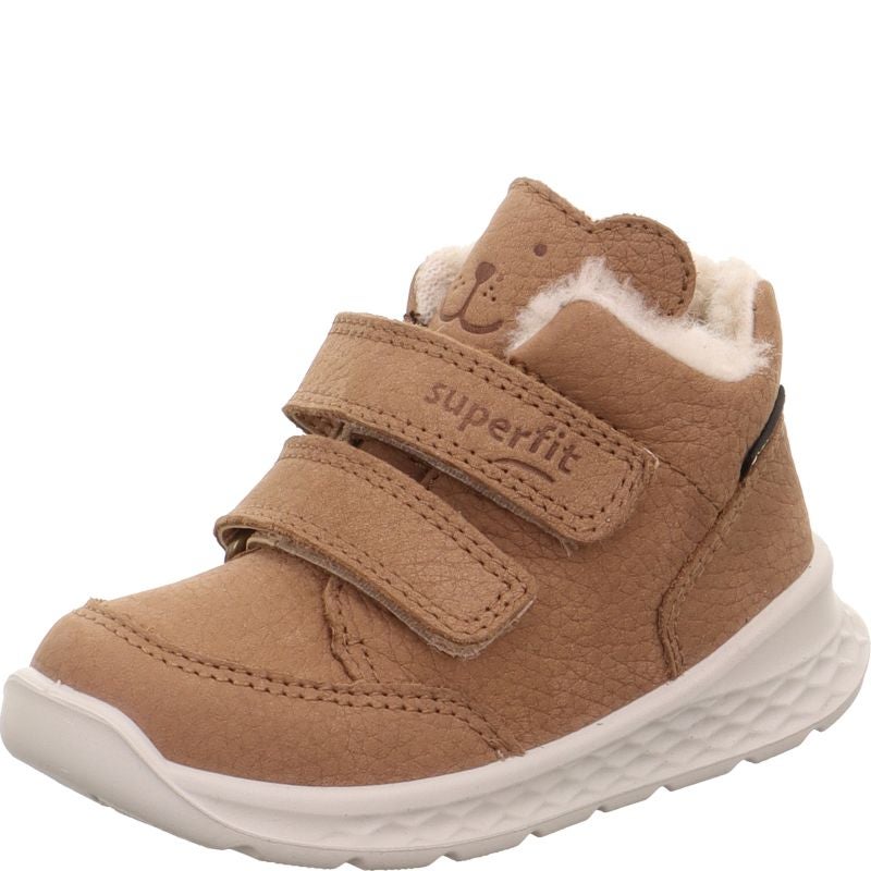 Superfit BREEZE Unisex, Boys Sneakers high - Material: Leather in Brown