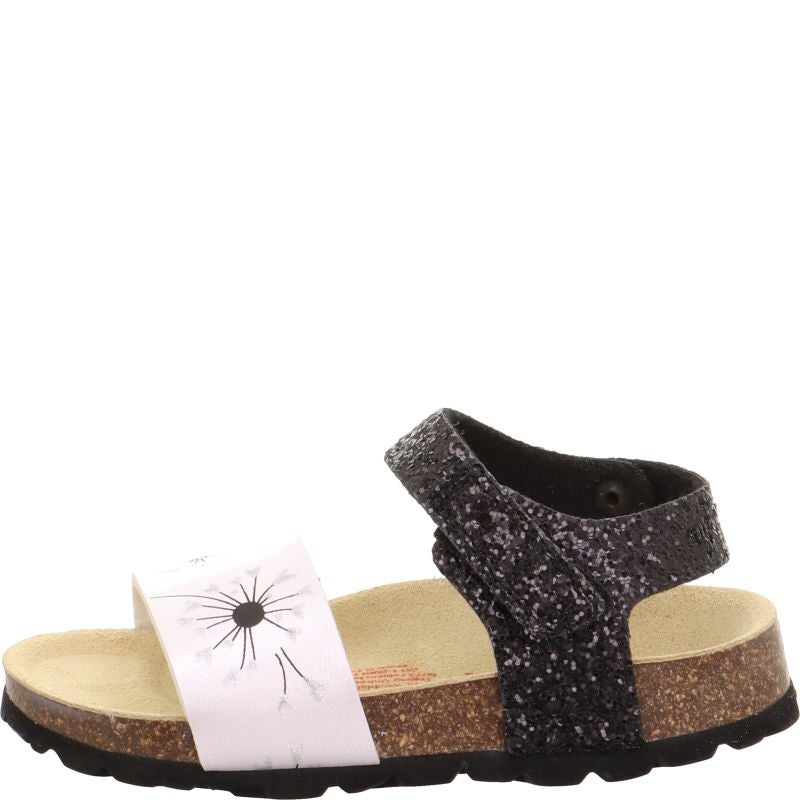Superfit FUSSBETTPANTOFFEL Girls Sandal - Material: Sonstiges Material in White