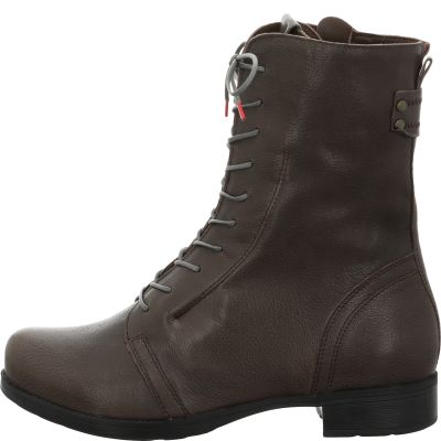 Think! DENK! Damen Stiefelette - Material: Leder in Grau