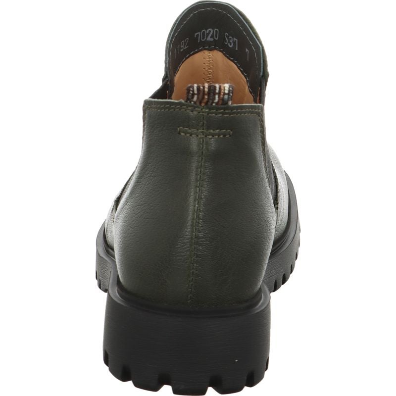Think TRENTO Woman Chelsea boot - Material: Leather in Olive