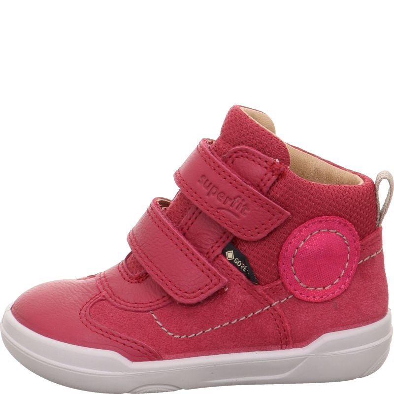 Superfit SUPERFREE Unisex | Girls Sneakers high - Material: Leather/Textil in Red