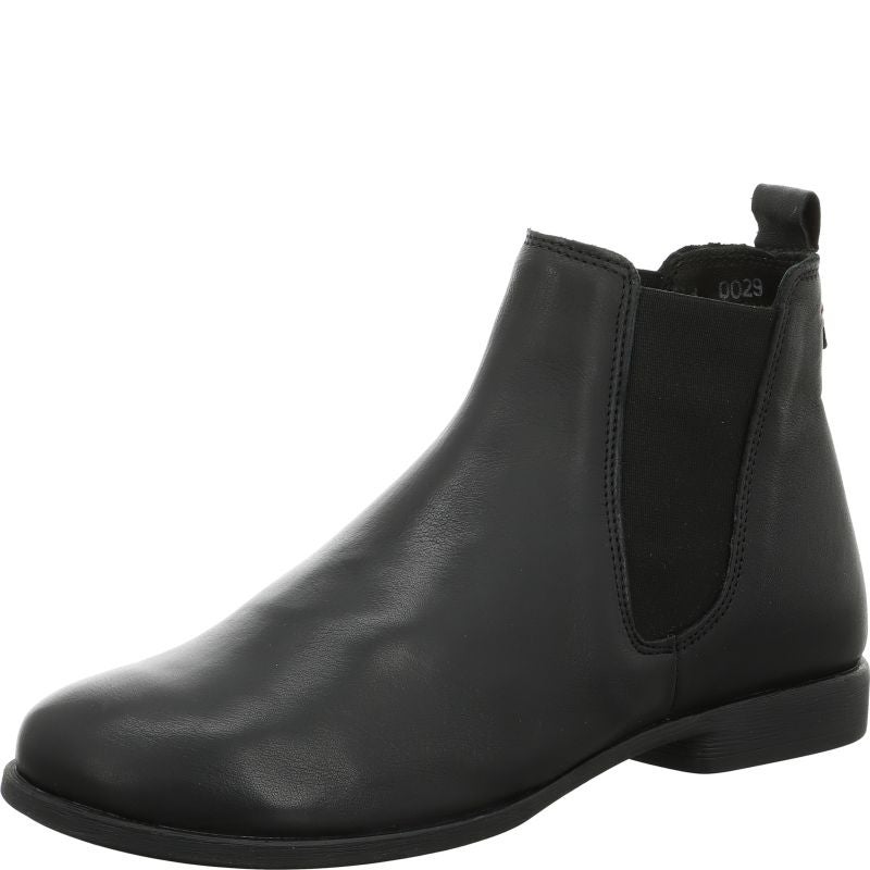 Think! AGRAT Damen Chelsea Boots - Material: Leder in Schwarz