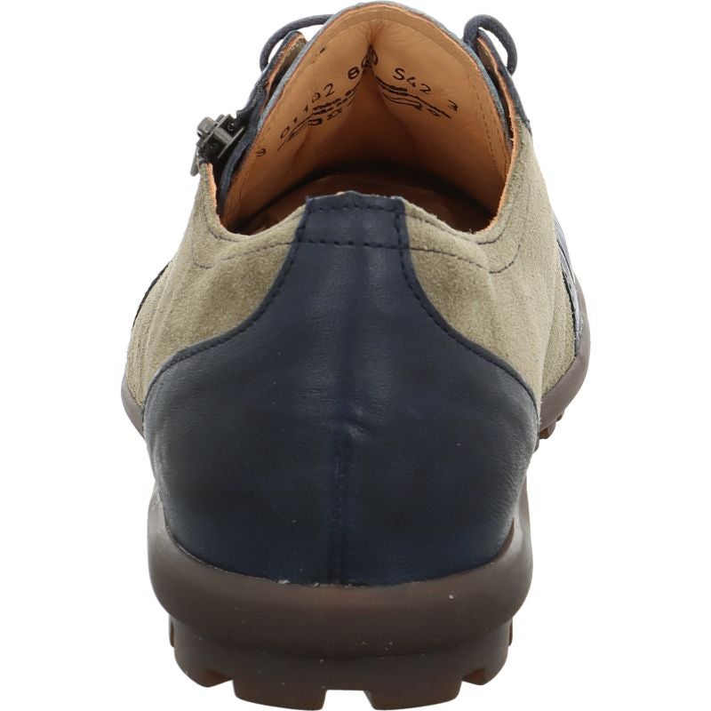 Think KONG HERREN Lace up shoe - Material: Leather in Blue