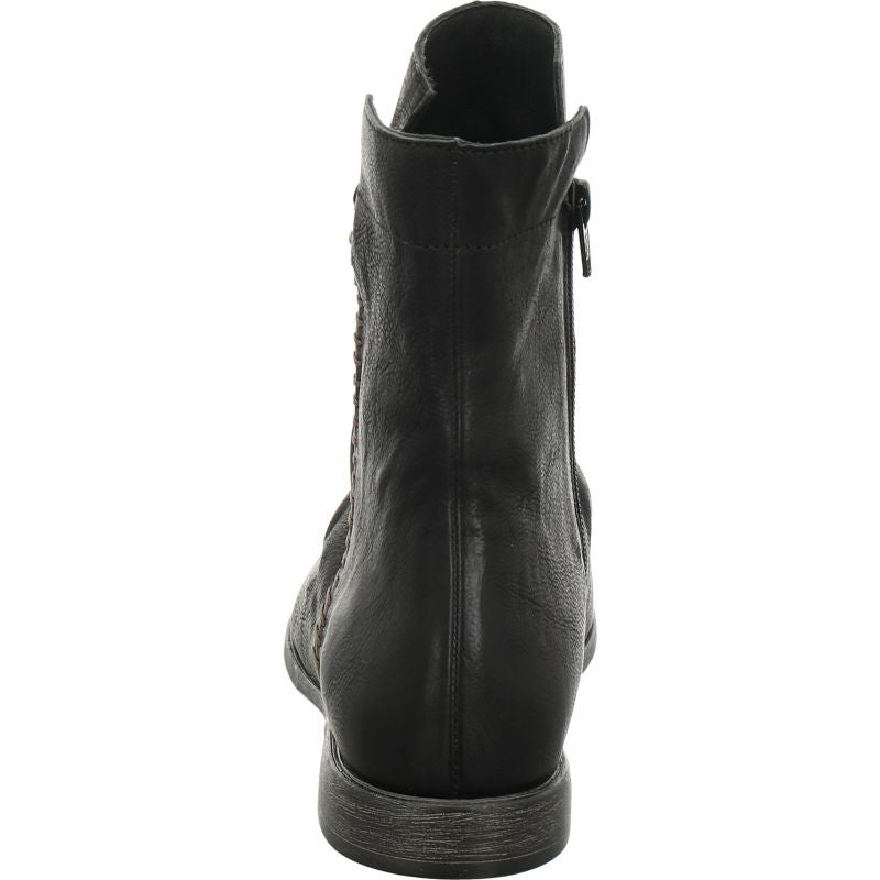 Think AGRAT Woman Ankle boot - Material: Leather in Black