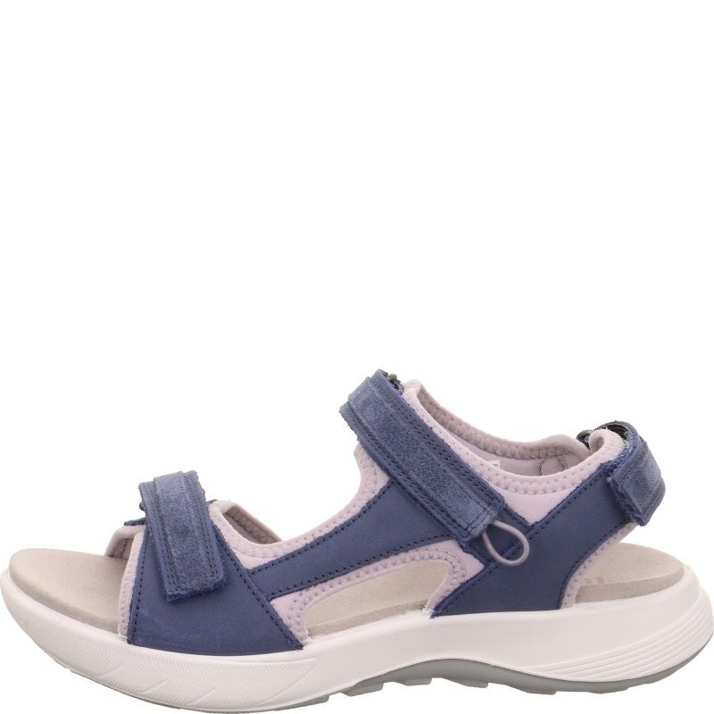 Legero SIRIS 2.0 Damen Sandale - Material: Leder/Textil in Blau