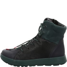 Think COMODA Woman Lace-up boot - Material: Leather in Blue