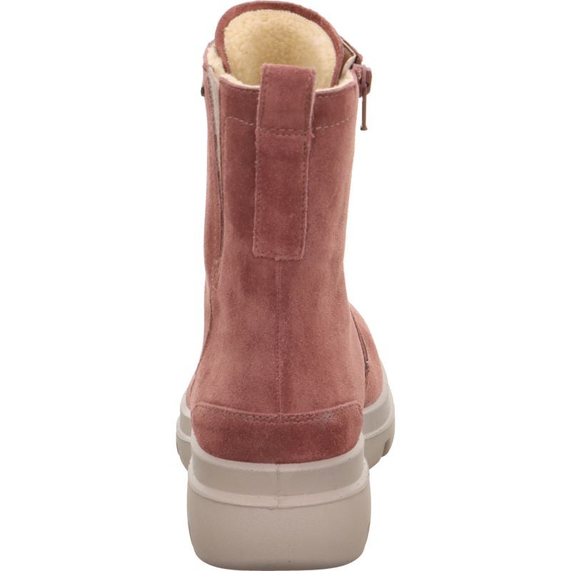 legero ANGELINA Damen Schnürboots - Material: Leder in Rosa