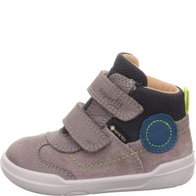 Superfit SUPERFREE Unisex | Jungen Sneaker high - Material: Leder/Textil in Grau