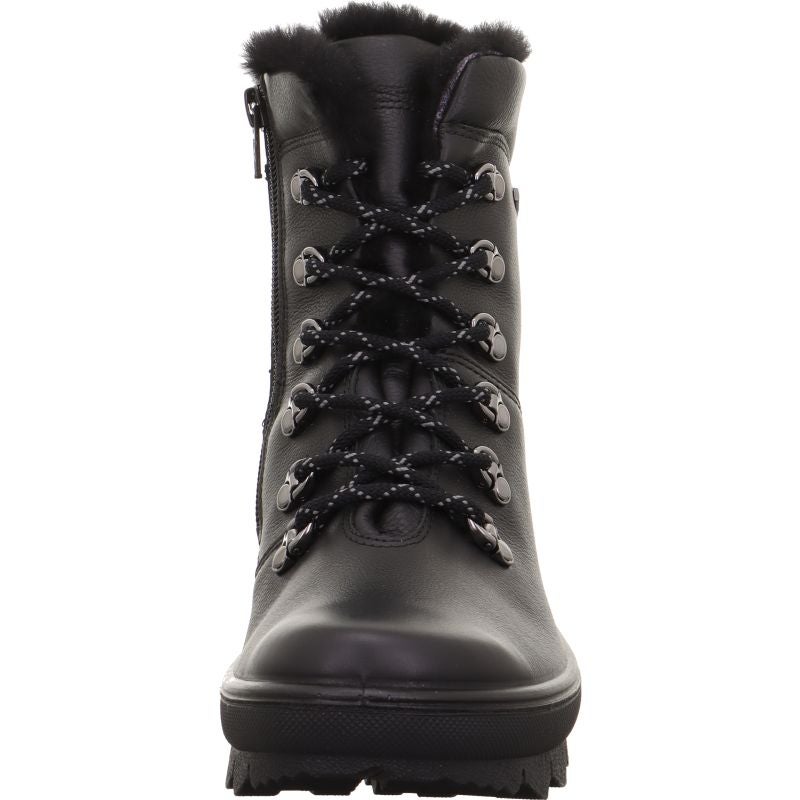 Legero NOVARA Damen Schnürboots - Material: Leder in Schwarz