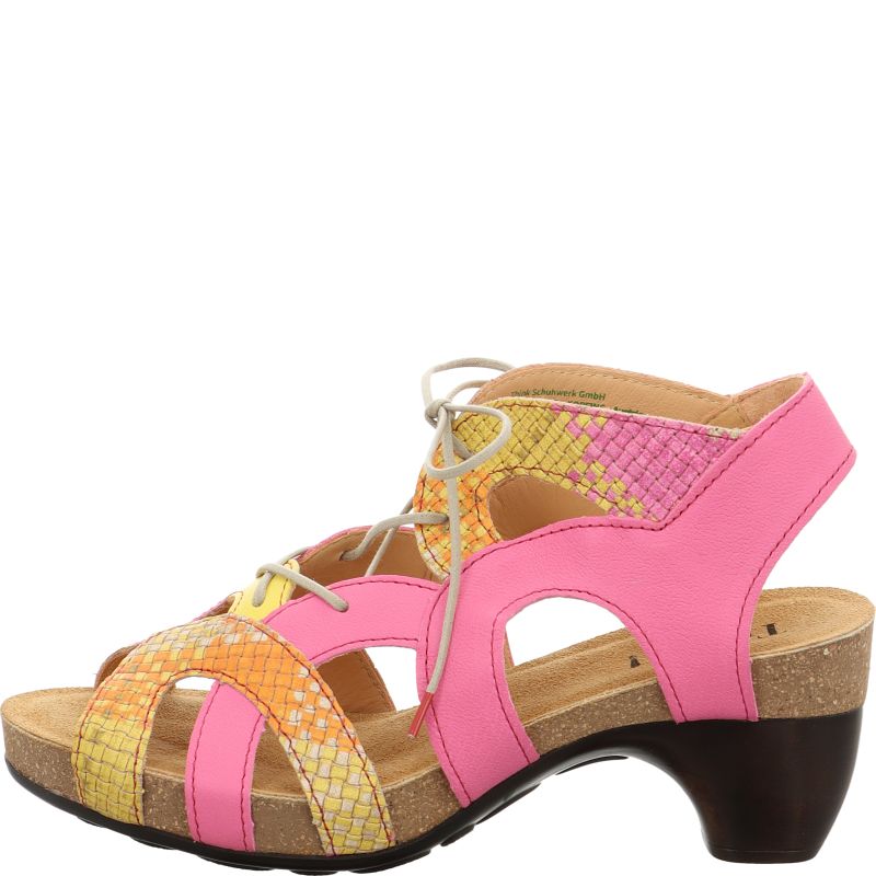 Think TRAUDI Woman Sandal - Material: Leather in Multi Colour