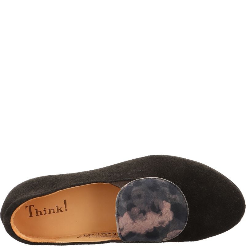 Think! GUAD2 Damen Ballerina - Material: Leder in Braun