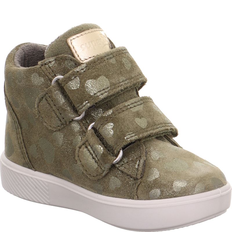 Superfit SUPIES Mädchen Sneaker high - Material: Leder/Textil in Grün
