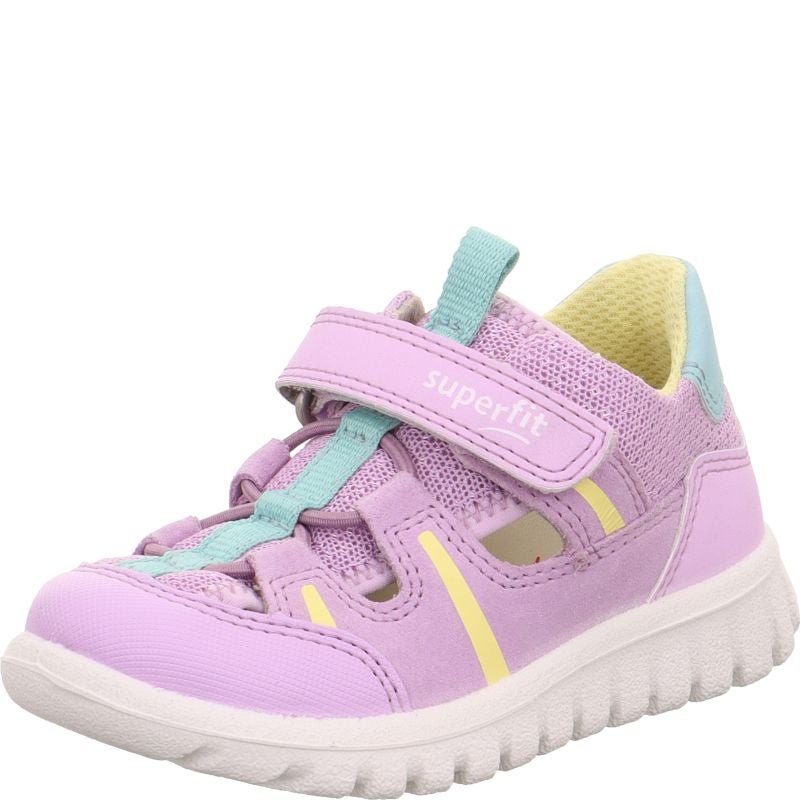 Superfit SPORT7 MINI Girls Sneakers low - Material: Leder/Sonstiges Material/Texti in Purple