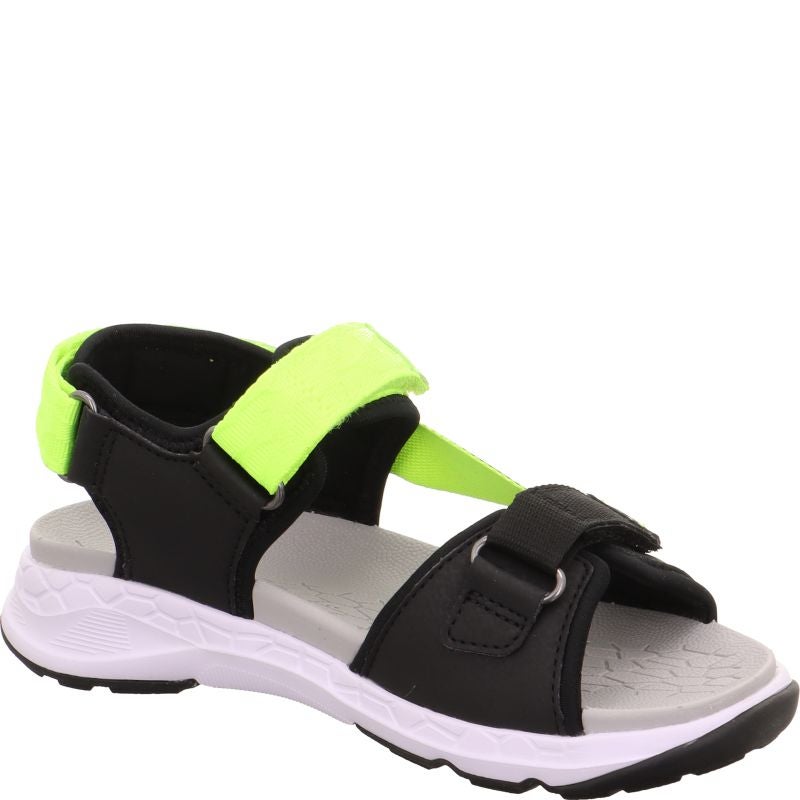 Superfit CRISS CROSS Boys Sandal - Material: Textil/Sonstiges Material in Black